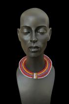 Reddish Beaded Necklace/Collar - Maasai People, Kenya/Tanzania east Africa 4