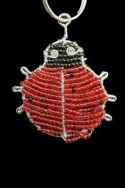 Bead and Wire Ladybug Key Ring - South Africa 1