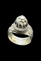 Tribal Silver Ring - Tuareg People, the Nomads of the south Sahara - Size 8 1/2