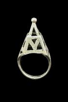 Tribal Silver Ring - Tuareg People, the Nomads of the south Sahara - Size 7 1/2 2