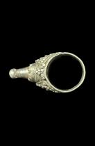 Tribal Silver Ring - Tuareg People, the Nomads of the south Sahara - Size 9 1