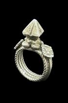 Tribal Silver Ring - Tuareg People, the Nomads of the South Sahara - Size 7