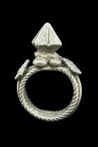 Tribal Silver Ring - Tuareg People, the Nomads of the South Sahara - Size 7 1