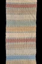 Overshot Pattern Woven Textile Hanging 2