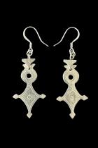 Cross of Agadez Earrings - Tuareg People, Nomads of the South Sahara 1