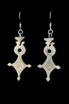 Cross of Agadez Earrings - Tuareg People, Nomads of the South Sahara